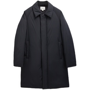 冬季商务男装 蓬松保暖白鹅绒填充 中长款翻领羽绒服外套 DAD317