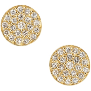 新年礼物agete/阿卡朵【绽放】18K金钻石耳钉耳饰