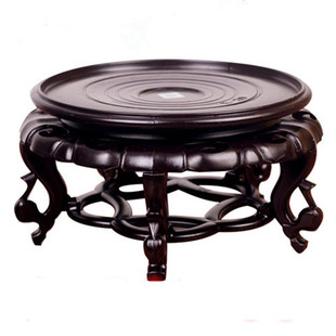 花盆花瓶底座鱼缸奇石根雕茶壶仿古底托防水塑料托盘花托花架花座