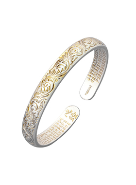 多款式9999足银唐草纹手镯国风