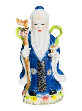 名医人物陶瓷神像摆件