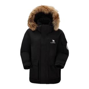 【王俊凯同款】骆驼派克羽绒服2025新款工装羽绒衣中长款外套女款