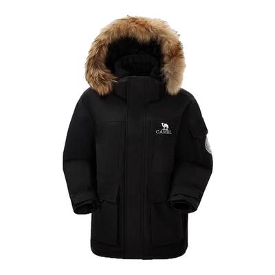 【王俊凯同款】骆驼派克羽绒服2025新款工装羽绒衣中长款外套女款