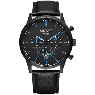 迪士尼手表学生男款青少年初中高中学生考试专用机械静音男生礼物