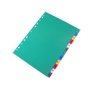 快劳夹分页纸文件夹标签分类纸多层塑料索引纸彩色隔页纸A4包邮
