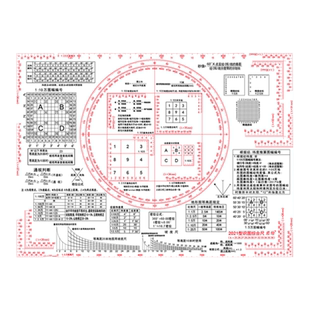 地形学尺地形学指挥综合组合式识图用图作业尺指挥尺作图工具地理地图1:5万坐标尺标图作业尺子