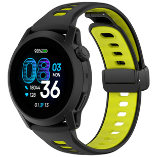 适用高驰手表pace4磁吸扣双色透气硅胶表带pace3运动22mm腕带男女