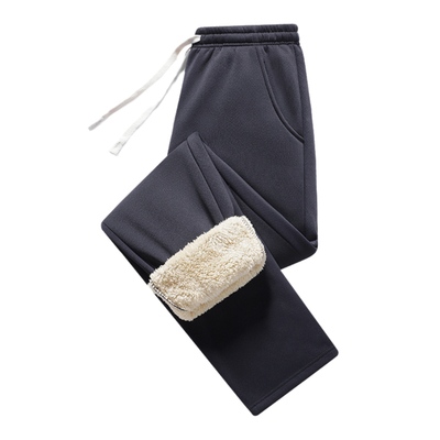 回力羊羔绒裤子男冬季