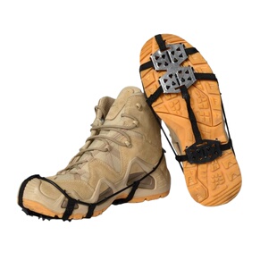 户外24齿防滑冰爪雪套锰钢齿便携登山钓鱼雨雪天防滑鞋套雪爪