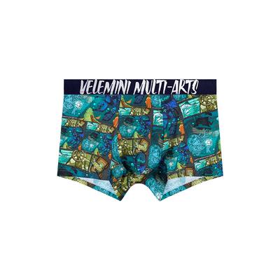 vlmn夏季男士内裤卡通纯棉印花