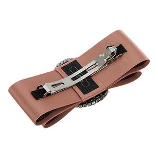 Riotlily艾特里里双层蝴蝶结豆沙粉锆石发夹送女友礼物新年礼物