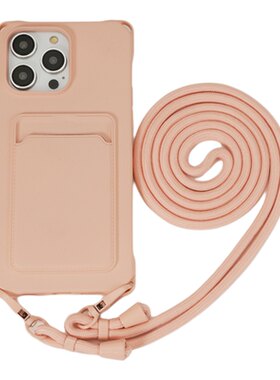 插卡卡包斜iPhone17手机壳苹果13
