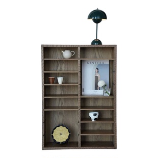 VAST无垠器皿博古架杯架实木活动置物架茶室客厅多宝阁收纳简约