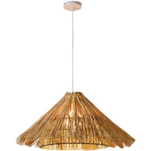 藤艺吊灯日系餐厅饭店卧室客厅个性创意手工编织草帽竹编竹艺灯罩