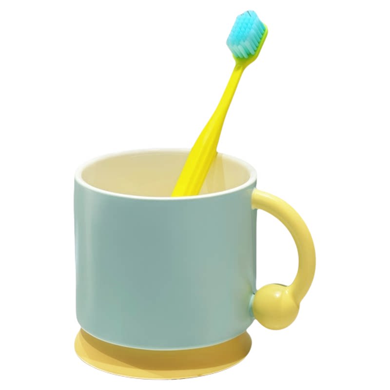 ins风多巴胺陶瓷情侣漱口杯