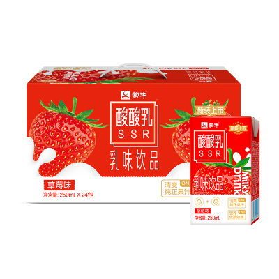 蒙牛风味饮料酸甜好乳茶250ml*24