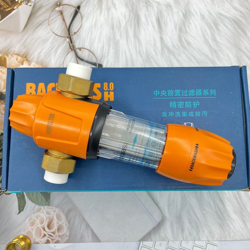 源头前置过滤器反冲洗自来水不锈钢净水器大全家用流量屋机中央