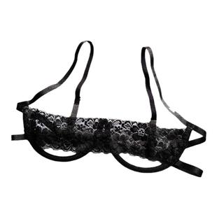 沃芙蜜若现迷离性感内衣裸胸钢托聚拢蕾丝边私房情趣坚挺镂空文胸