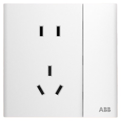 ABB单控五孔10A插座电源一键断电