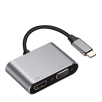 typc转hdmi转换器4k投屏vga线