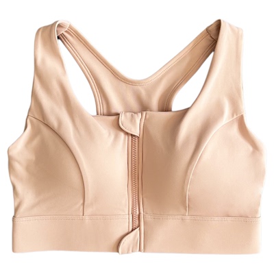 高强度前拉链运动内衣女防震跑步健身文胸减震高强度支撑瑜伽背心