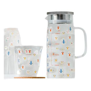 西比尔 北欧冷水壶玻璃水壶家用茶壶耐高温凉白开水杯套装凉水壶