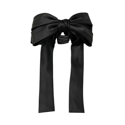 气质~高级感缎面蝴蝶结发抓抓夹
