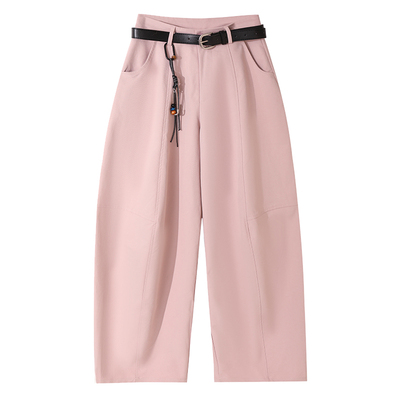 大于诗集 闲暇遛弯组 松弛简约百搭宽松显瘦休闲裤女廓形慵懒长裤