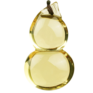 天然黄水晶葫芦吊坠福禄双全平安挂件男女五行葫芦吉祥钥匙扣项链