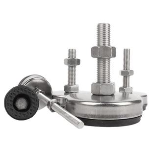 304不锈钢带胶固定防滑脚杯可调节地脚M5M6M8M10M12M14M16M18M20