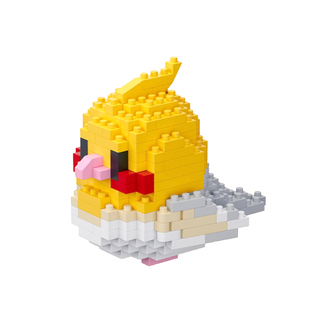 正版创意鹦鹉小鸟益智玩具小孩儿童小颗粒拼装积木男女孩礼物科教