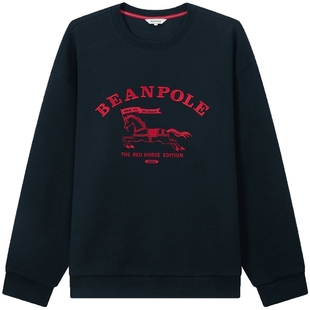 【新品】马年限定BEANPOLE滨波2026春男美式休闲通勤廓形圆领卫衣