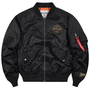 UOD羽绒服男加厚飞行员夹克棒球服潮牌秋冬大码刺绣情侣装外套