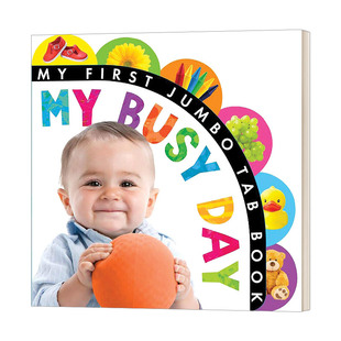 英文原版 My Busy Day 忙碌的一天 纸板书 英文版 进口英语原版书籍