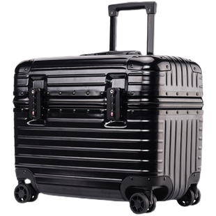 16上翻盖18摄影铝框拉杆箱万向轮旅行行李箱20小型机长箱男女23寸