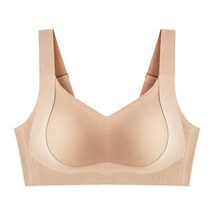 千奈美新品提拉大胸显小无钢圈内衣女全罩杯大包裹收副乳文胸罩