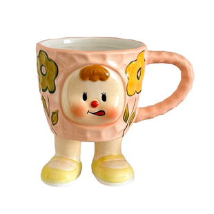 泽滕家ins风韩式可爱创意马克杯女生礼物卡通陶瓷水杯咖啡早餐杯