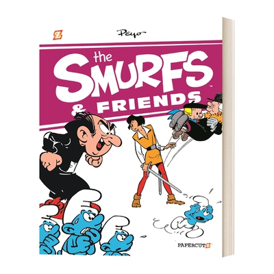 英文原版 The Smurfs & Friends 2 蓝精灵和朋友们 精装合辑2 大开本 漫画绘本图画书 全彩冒险故事书 英文版 进口英语原版书籍