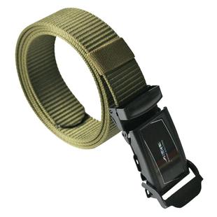 3.5厘米宽 平滑扣腰带男百搭工装休闲帆布尼龙皮带无孔压扣裤腰带