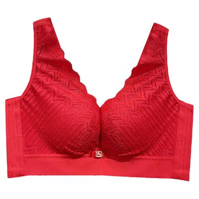 奥尔黛丝内衣2719舒适透气蕾丝边蚕宝宝软棉聚拢收副乳调整型文胸