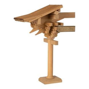 晚峰中国古建筑榫卯模型宋韵六铺作柱头斗拱积木木制礼品教具潮玩