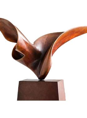 定制玻璃钢雕塑落地摆件抽象雕塑售楼处酒店楼梯间大型艺术雕塑