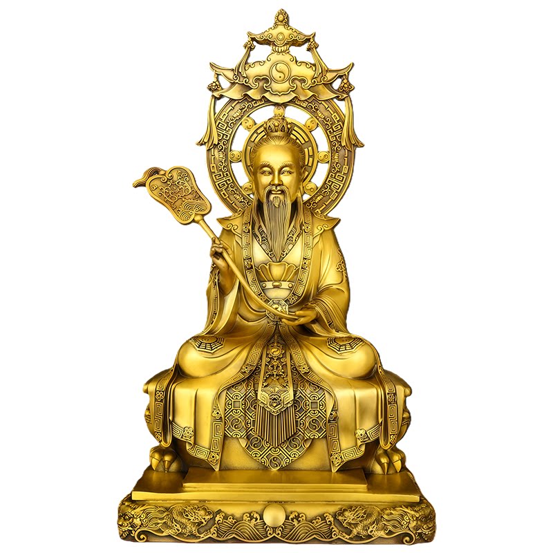 黄铜太上老君神像家居装饰品