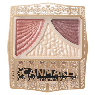 CANMAKE/井田日本蝴蝶结三色眼影渐变珠光闪粉便携12/13官方正品