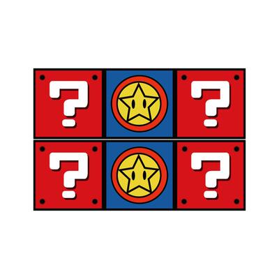 网吧马里奥砖块超级玛丽电竞玩城墙面装饰3d立体贴纸挂画房间游戏