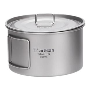 钛工匠纯钛单人防烫隔热钛碗户外套装组合碗野营野餐具碗便携收纳