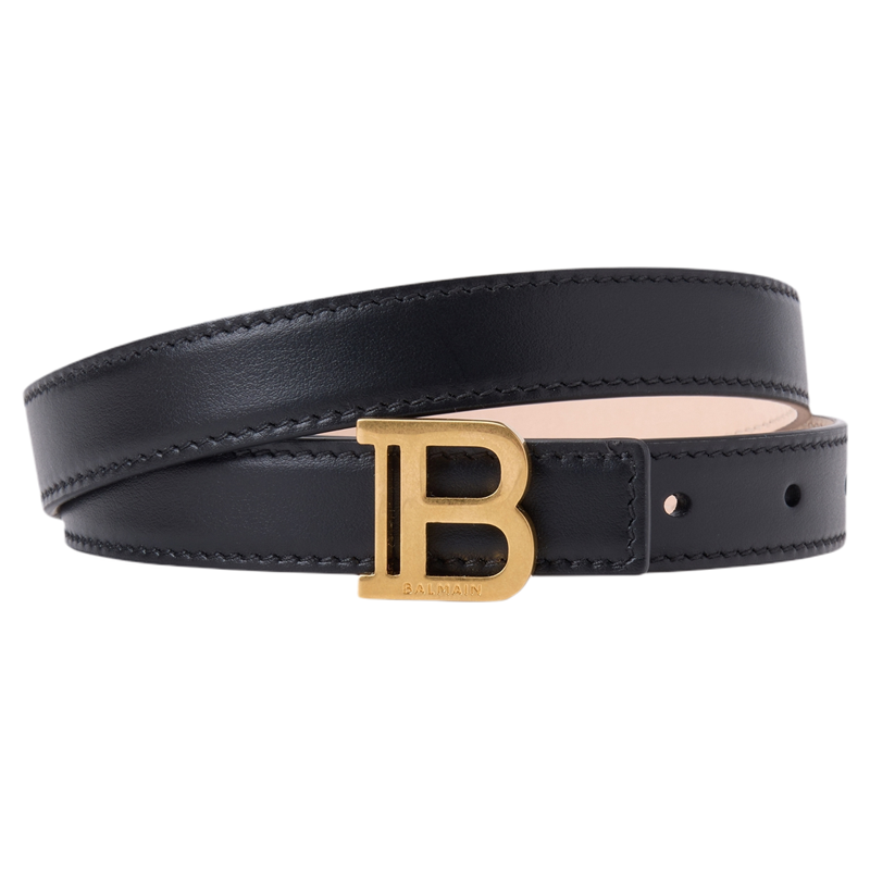 【春夏新品】BALMAIN 经典款女士牛皮字母logo皮带