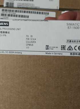 议价6ES7677-2AA41-0FB0西门子CPU1515SPPC中央处理器 质保一年