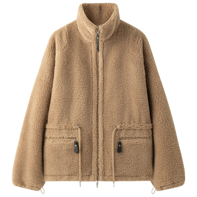 VIKTORIACHAN25/26秋冬成衣系列新品 双拉链立领摇粒绒夹克外套