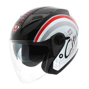 永恒官方旗舰摩托车头盔男女双镜片半盔秋冬四季电动3C安全帽868